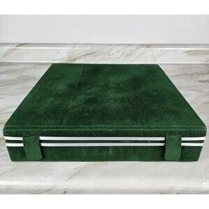 Chess set storage box personal jewelry storage for chess board green velvet